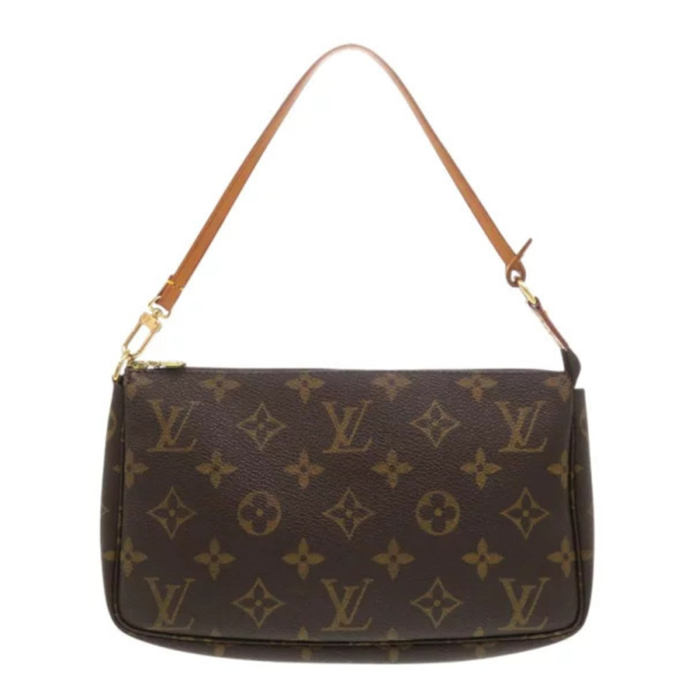 Louis Vuitton Pouch LV Monogram Pochette Accessory Clutch Accessoires Brown